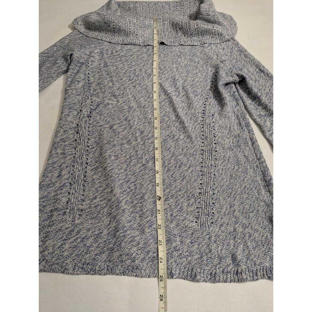 WHBM‎ Sweater Women's Medium Gray Off Shoulder Long Sleeves Pullover - Picture 6 of 7